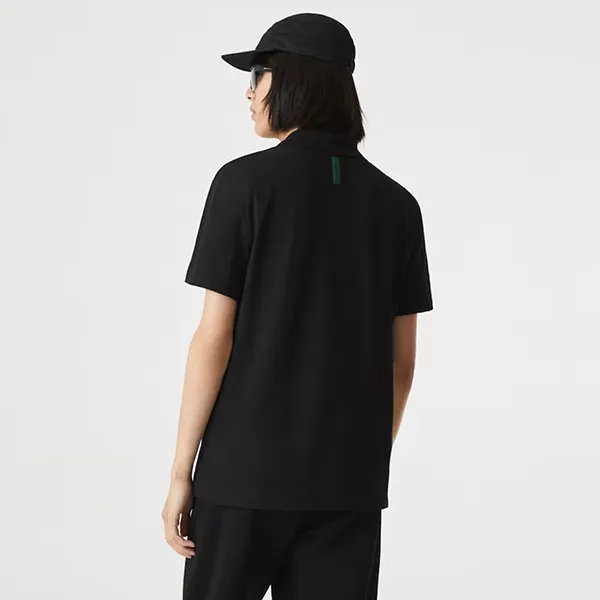 Áo Polo Nam Lacoste Slim Fit Organic Stretch Cotton Piqué PH1909 031 Màu Đen Size 2