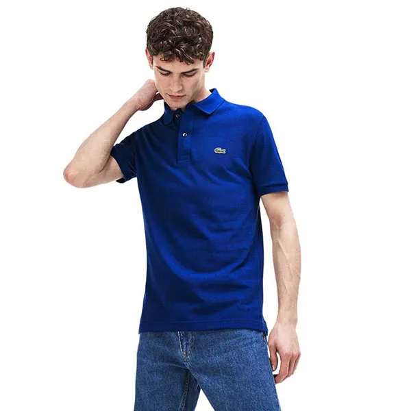 Áo Polo Lacoste PH4012 XOU Short Sleeve Polo Shirt Màu Xanh Blue Size L
