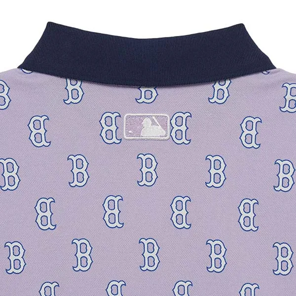 Áo Polo MLB Classic Monogram Full Board Pattern Karati Boston Red Sox 3FPQM0233-43LDL Màu Tím Size M - Thời trang - Vua Hàng Hiệu