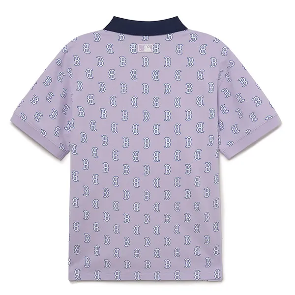 Áo Polo MLB Classic Monogram Full Board Pattern Karati Boston Red Sox 3FPQM0233-43LDL Màu Tím Size M - Thời trang - Vua Hàng Hiệu