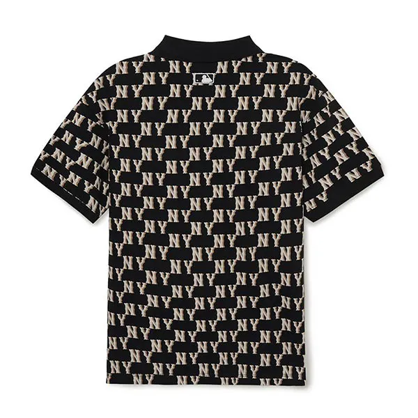 Áo Polo MLB Classic Monogram Full Board Pattern Karati New York Yankees New York Yankees 3FPQM0233-50BKS Màu Đen Size XL