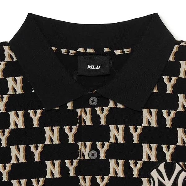 Áo Polo MLB Karati New York Yankees 3LPQM0133-50BKS (Form Lớn) Màu Đen Size L