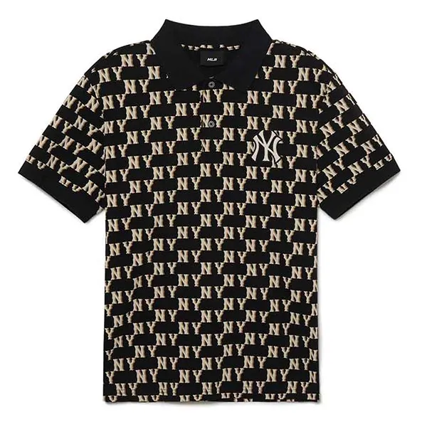 Áo Polo MLB Karati New York Yankees 3LPQM0133-50BKS (Form Lớn) Màu Đen Size L