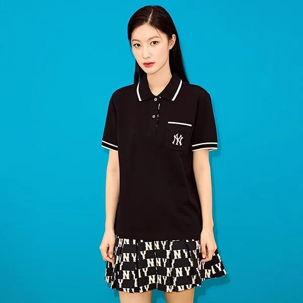 Áo Polo MLB New York Yankees 3FPQM0433-50BKS Màu Đen Size XS - Thời trang - Vua Hàng Hiệu