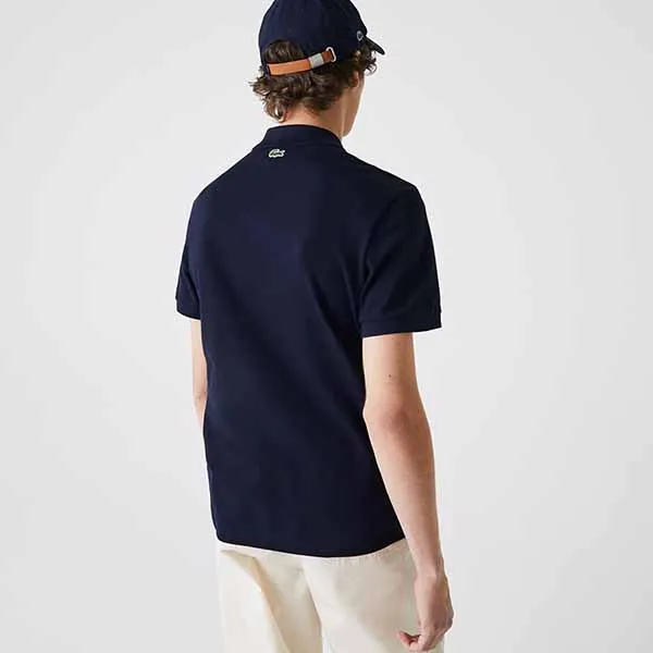 Áo Polo Nam Lacoste Men's Badge-Embellished Cotton Polo PH9727-51G-166 Màu Xanh Navy Size XS