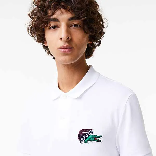 Áo Polo Nam Lacoste Regular PH1369001 Màu Trắng Size 4