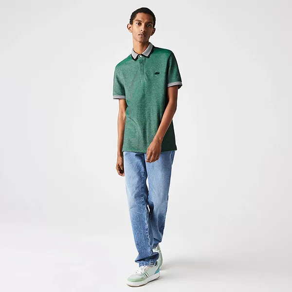 Áo Polo Nam Lacoste Regular PH1924GU6 Màu Xanh Rêu Size 6 - Thời trang - Vua Hàng Hiệu