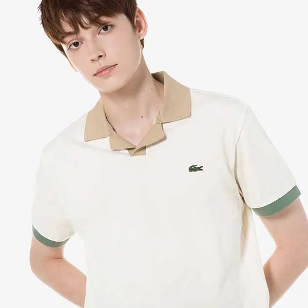 Áo Polo Nam Lacoste Regular PH279EXFJ Màu Kem Size 3