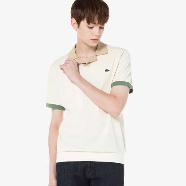 Áo Polo Nam Lacoste Regular PH279EXFJ Màu Kem Size 3