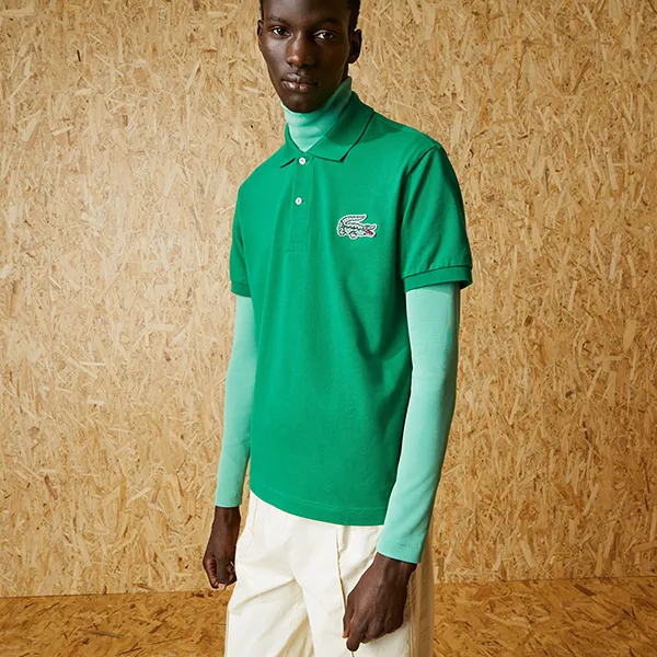 Áo Polo Nam Lacoste Regular PH4798-6EP Màu Xanh Green Size 5