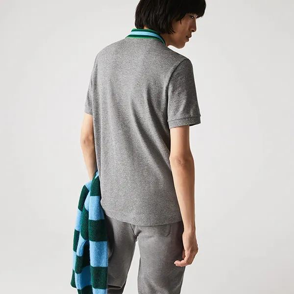 Áo Polo Nam Lacoste Men's Regular PH8061-QZ8 Màu Xám Size 2