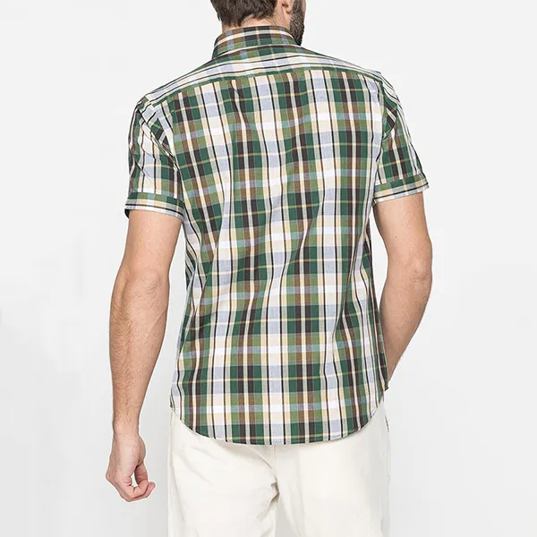 Áo Sơ Mi Carrera Jeans Short Sleeved Shirt 213C1230A_H98 Kẻ Ca Rô Màu Xanh Lá Size L - Thời trang - Vua Hàng Hiệu