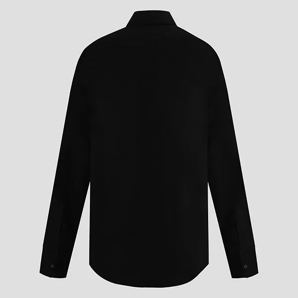 Áo Sơ Mi Kenzo Black Logo Boke Flower Crest FD55CH4109LH 99 Màu Đen