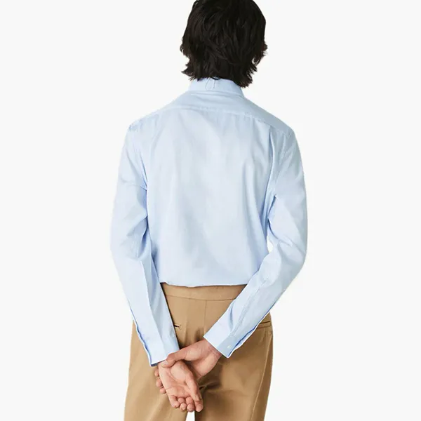 Áo Sơ Mi Nam Dài Tay Lacoste Regular CH2933T01 Màu Xanh Blue Size 40