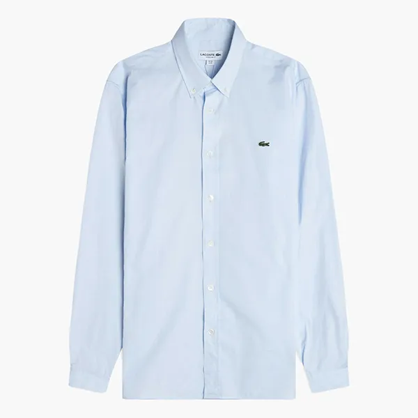 Áo Sơ Mi Nam Dài Tay Lacoste Regular CH2933T01 Màu Xanh Blue Size 40