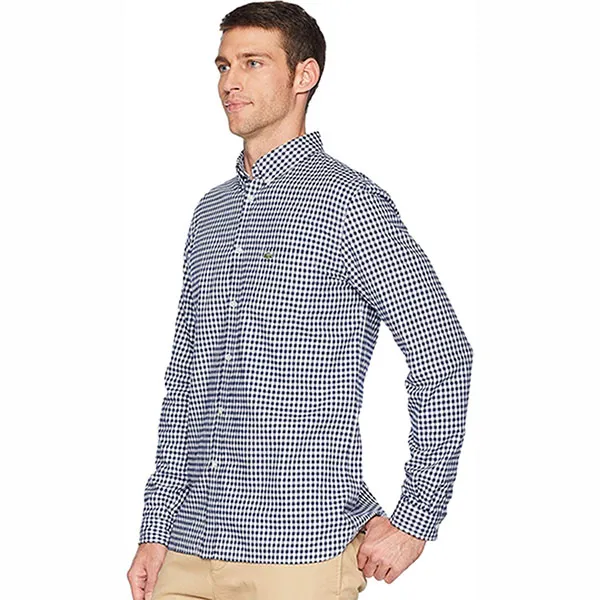 Áo Sơ Mi Lacoste Regular Fit CH1468 525 Màu Kẻ Xanh Size L - Thời trang - Vua Hàng Hiệu