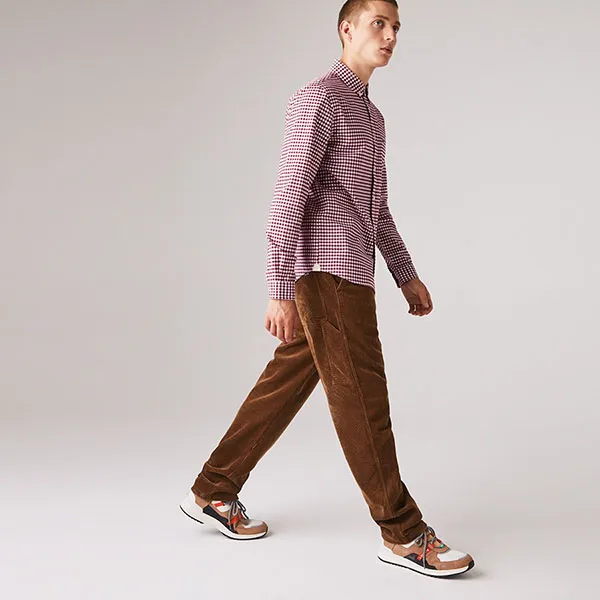 Áo Sơ Mi Lacoste Regular Fit CH5271 825 Màu Kẻ Đỏ Size M