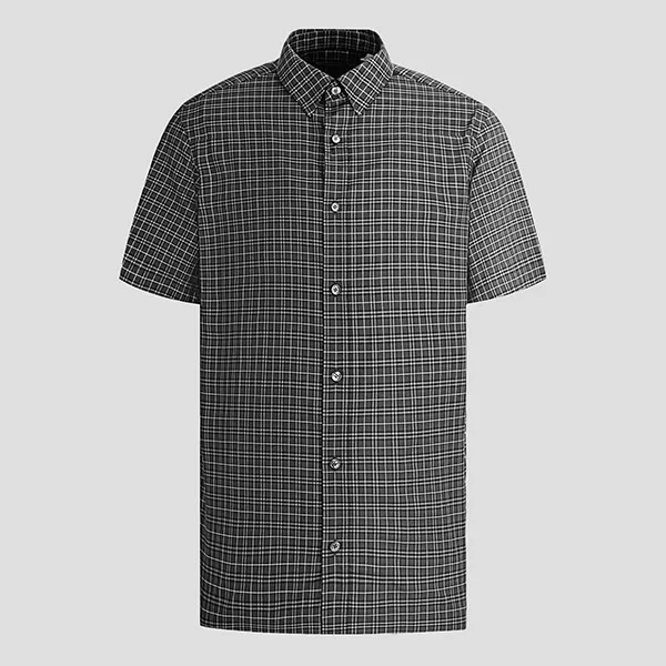 Áo Sơ Mi Nam Burberry Gray Check Printed 8004229 Màu Xám
