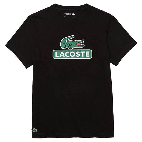Áo Thun Lacoste SPORT Print Logo Breathable T-Shirt TH6909 Màu Đen Size S - 2