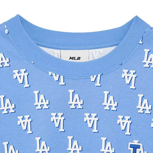 Áo Thun MLB Logo T-Shirts LA Dodgers 3ATSM1133-07CBL Màu Xanh Blue Size M - 3