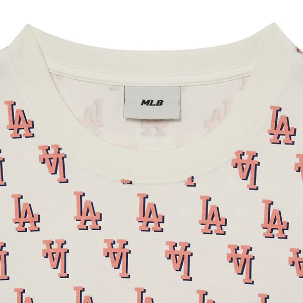 Áo Thun MLB Logo T-Shirts LA Dodgers 3ATSM1133-07CRS Màu Kem Size S - Thời trang - Vua Hàng Hiệu