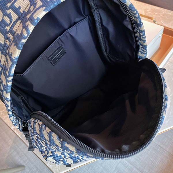 Balo Dior Travel Backpack M6104STZQ Màu Xanh Blue - 4