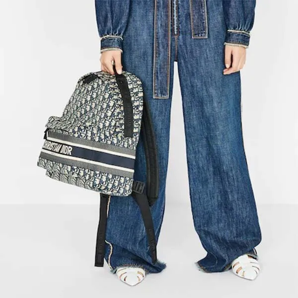 Balo Dior Travel Backpack M6104STZQ Màu Xanh Blue
