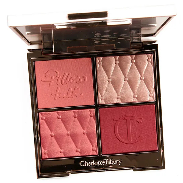 Bảng Phấn Má Hồng Charlotte Tilbury Pillow Talk Beautifying Face Palette Medium To Deep 4 Màu