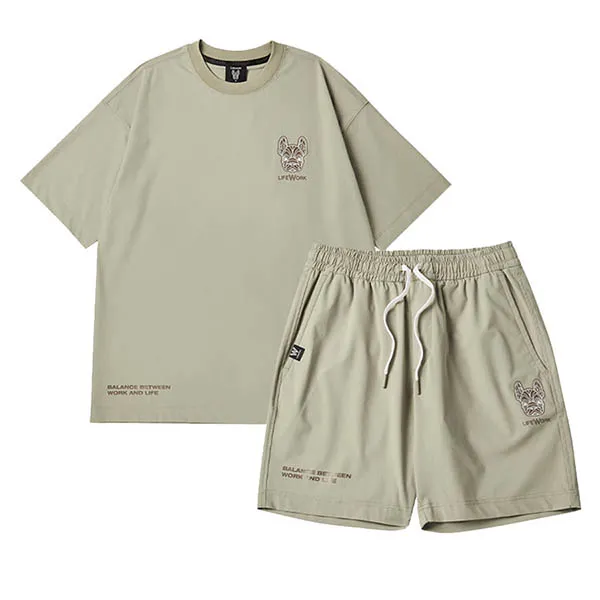 Bộ Quần Áo Cộc Tay LifeWork Venturi Relax LW232TS192/LW232KS192 Màu Be Size S - Thời trang - Vua Hàng Hiệu