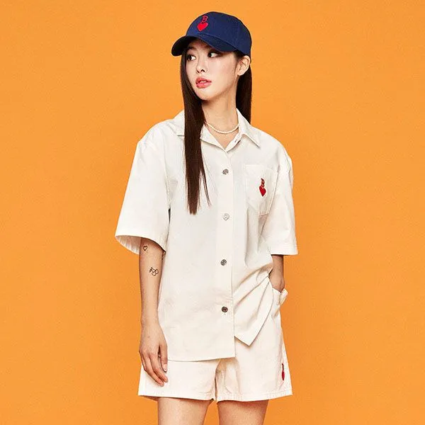 Bộ Quần Áo Cộc Tay MLB Denim Boston Red Sox Màu Trắng - Thời trang - Vua Hàng Hiệu