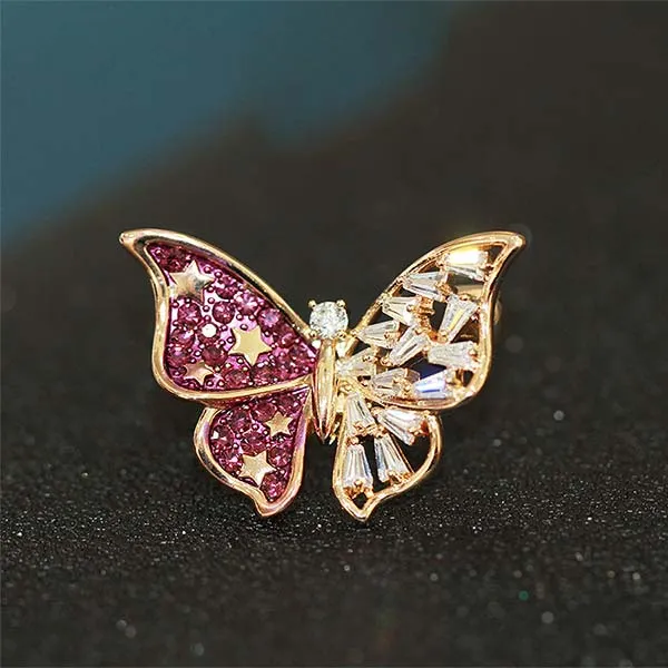 Cài Áo Meri Butterfly Xinh Xắn BR473 Màu Vàng Hồng - Phụ kiện - Vua Hàng Hiệu