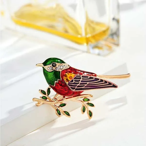 Cài Áo Meri Chim Sơn Ca Xinh Xắn BR472 Phối Màu