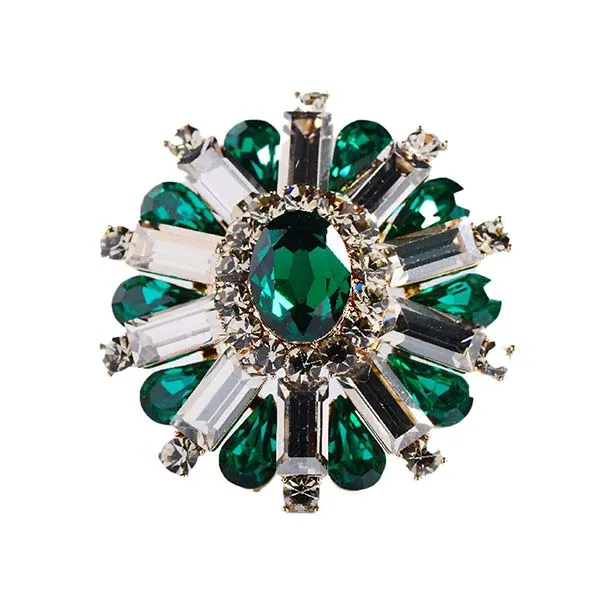 Cài Áo Meri Đá Xanh Cao Cấp BR459 Màu Xanh Lục