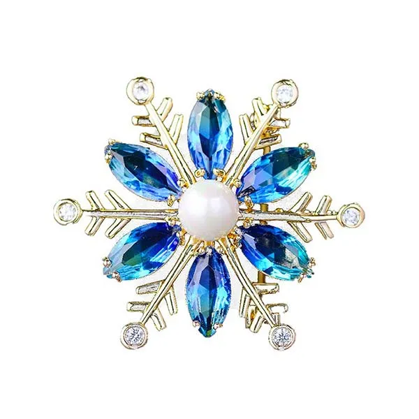 Cài Áo Meri Đá Xanh Sang Trọng BR462 Màu Xanh Dương