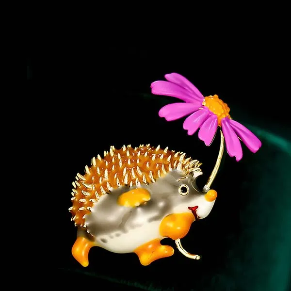 Cài Áo Meri Nhím Hoa Xinh Xắn BR505 Phối Màu