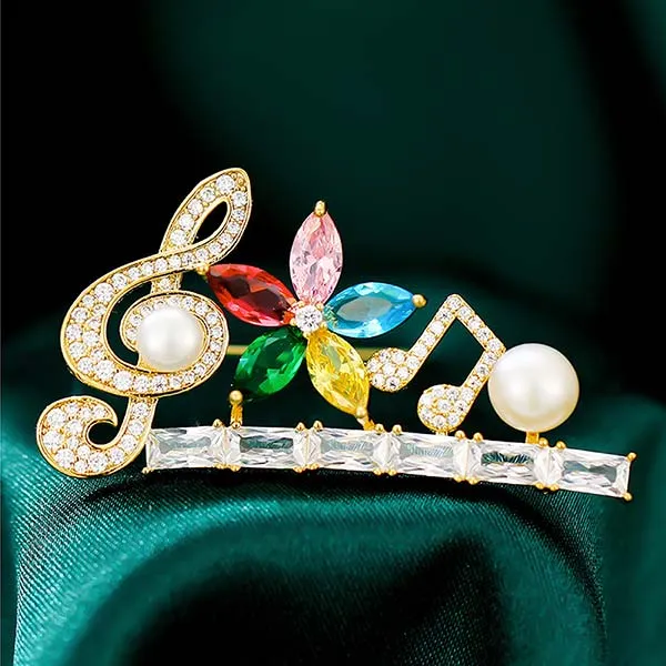 Cài Áo Meri Nốt Nhạc Tinh Tế BR480 Phối Màu