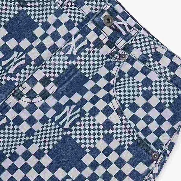 Chân Váy Nữ MLB Denim A Checkerboard 3FDSM0223-50BLS Màu Xanh Đậm XS - Thời trang - Vua Hàng Hiệu