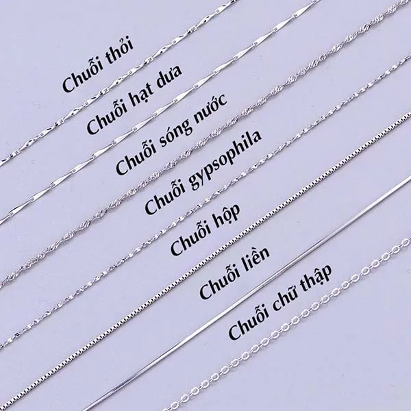 Dây Chuyền Lili Jewelry Bạc Trơn Sợi Mảnh Nhỏ Đơn Giản Royal Lili_226292 Chữ Thập Màu Bạc