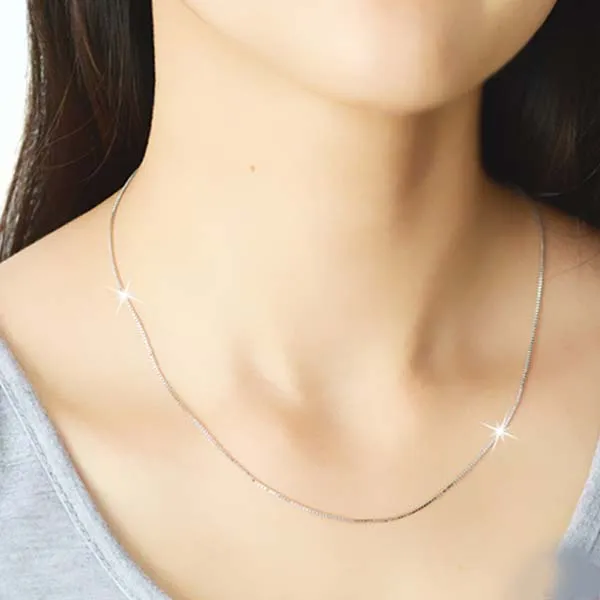 Dây Chuyền Lili Jewelry Trơn Chuỗi Hộp Mạ Vàng Royal LILI_226292 Màu Vàng Trắng