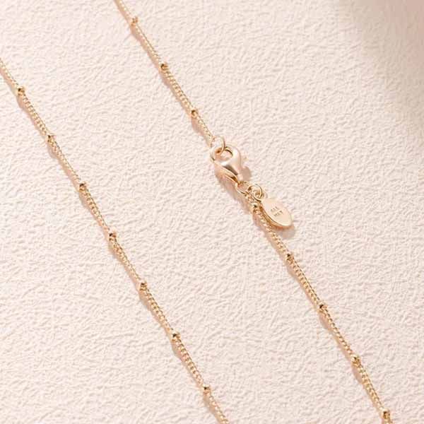Dây Chuyền Pandora Beaded Chain Necklace 367210-70 Màu Vàng Gold - 4