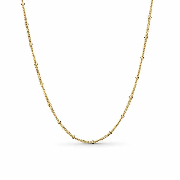 Dây Chuyền Pandora Beaded Chain Necklace 367210-70 Màu Vàng Gold - 1