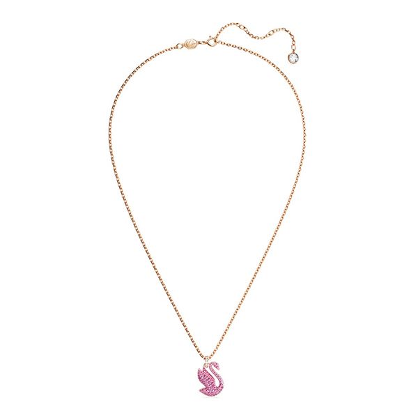 Dây Chuyền Swarovski Iconic Swan Pendantswan, Medium, Pink, Rose Gold-Tone Plated 5647552 Màu Hồng - 4