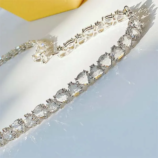 Dây Chuyền Swarovski Millenia Necklace Trilliant Cut, White, Rhodium Plated 5621138 Màu Trắng - Trang sức - Vua Hàng Hiệu
