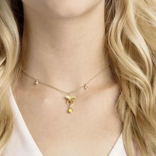 Dây Chuyền Swarovski No Regrets Banana Pendant Multi-Colored, Gold Plating 5457504 Màu Vàng - Trang sức - Vua Hàng Hiệu