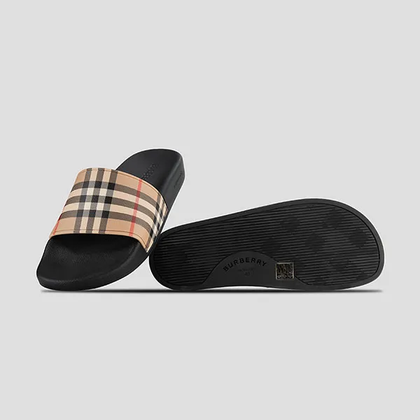 Dép Burberry Vintage Camel 8056942 Phối Màu Size 44