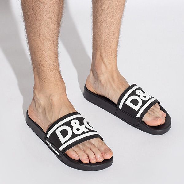 Dép Dolce & Gabbana D&G Slides Black CS2072 AQ858 Màu Đen Size 41 - 5