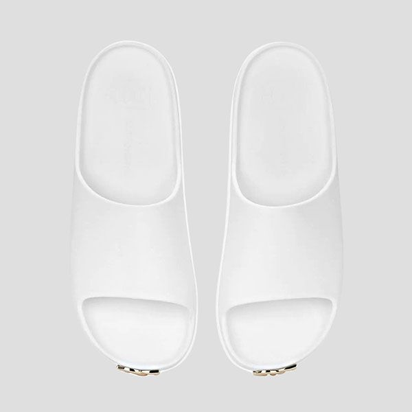 Dép Nam Dolce & Gabbana D&G White Rubber With Logo DG CW2013 AY537 80001 Màu Trắng - 3