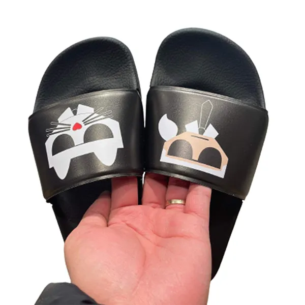 Dép Karl Lagerfeld Kondo Karl Ikonik Màu Đen
