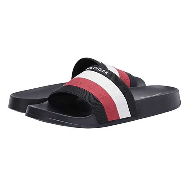 Dép Tommy Hilfiger Dulce2 Dark Blue Phối Màu Size 38