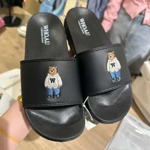 Dép WHOAU Steve Slide WHAPD1234A Màu Đen Size 240
